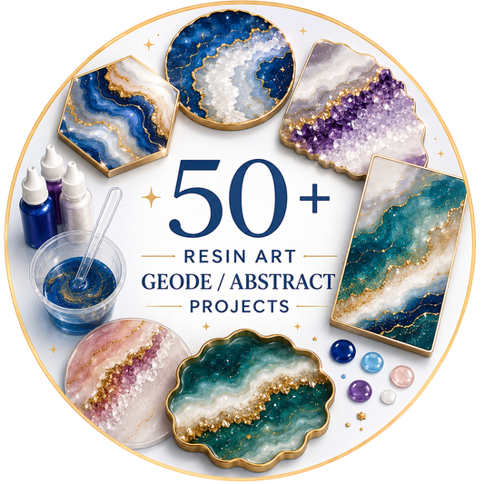 50+ Resin Art Geode / Abstract Projects