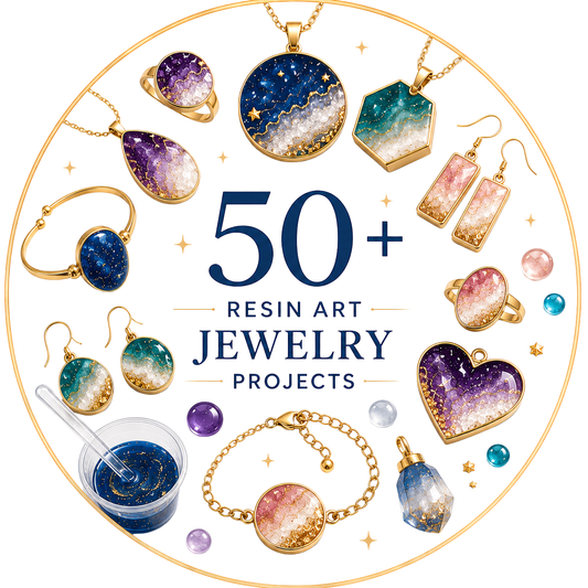 50+ Resin Art Jewelry Projects