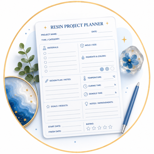 Resin Project Planner Card (Fill-in Template)